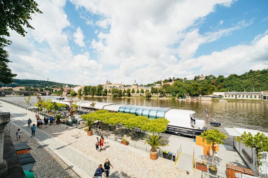 Prague: Vltava River Lunch Cruise in an Open-Top Glass Boat - Boarding at Pier 3A