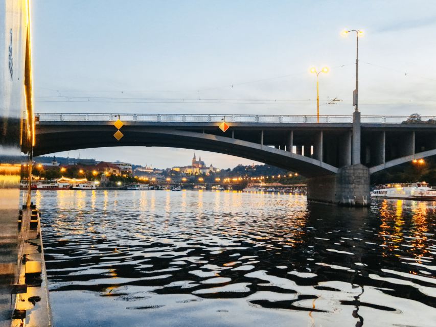 Prague: Vltava River Night Cruise with Buffet - Boarding near Čechův Bridge in the Old Town