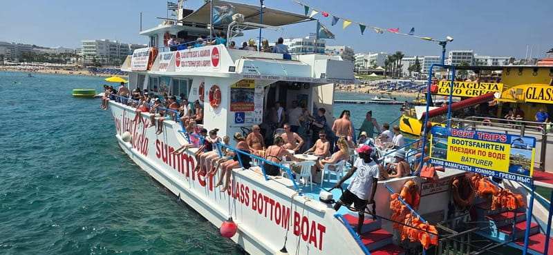 Protaras: Famagusta, Blue Lagoon and Turtle Cove Boat Trip - Swimming With Turtles at Turtle Cove