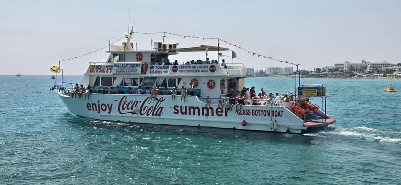 Protaras: Famagusta, Blue Lagoon and Turtle Cove Boat Trip - Food, Drinks, Shade, and Family Comfort