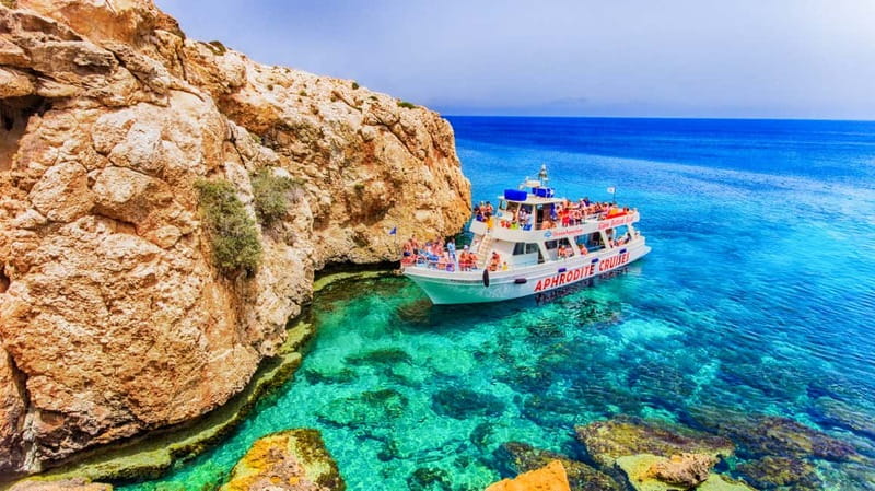Protaras: Turtle Cove & Blue Lagoon Cruise - Fig Tree Bay and the east coast from the water