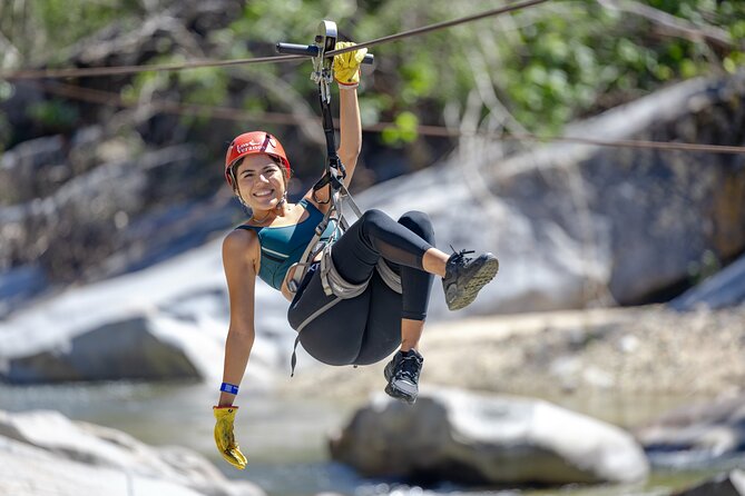 Puerto Vallarta Best Zipline Canopy + Tequila and Speed Boat Ride - River pools, kayaks, waterslides, and animals
