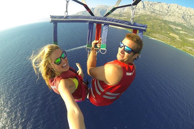 Punta Cana Combo Tour: Snorkeling, Catamaran Cruise & Parasailing - The Parasailing Flight at Cortesito Beach