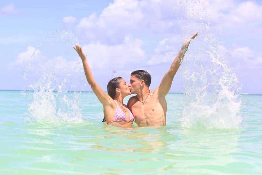 Punta Cana: Saona Island Catamaran Tour with Food & Open Bar - The Natural Swimming Pool stop