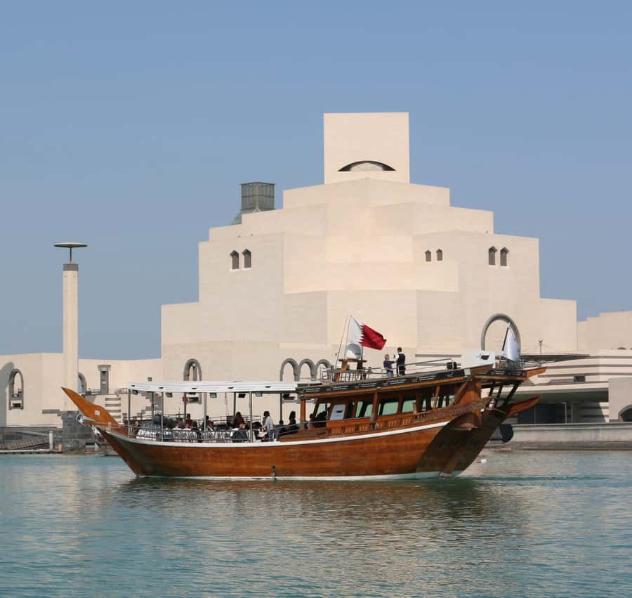 Qatar: Doha Sightseeing Cruise Onboard an Arabic Dhow Boat - A Traditional Dhow With a Modern Doha View