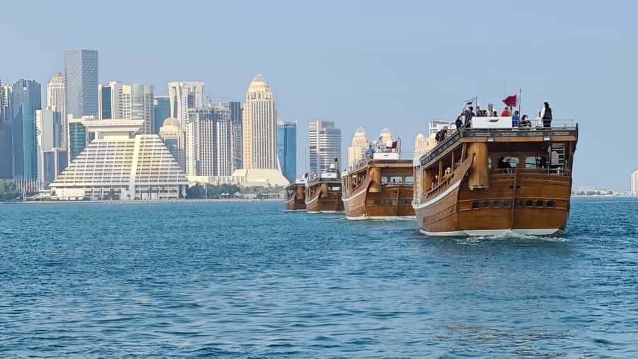 Qatar: Doha Sightseeing Cruise Onboard an Arabic Dhow Boat - What Happens During the Two Hours