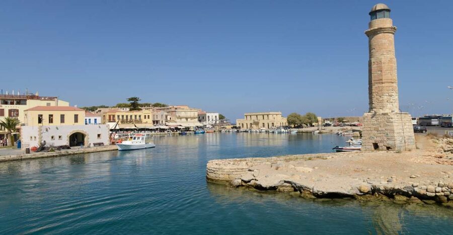 Rethymno: Pirate Boat Cruise with Swimming Stop - Rethymno Marina and the pirate boat departure