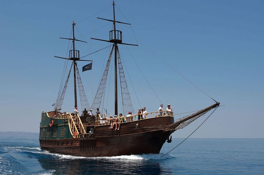 Rethymno: Pirate Boat Cruise with Swimming Stop - Snorkeling, swimming tubes, and time in the water