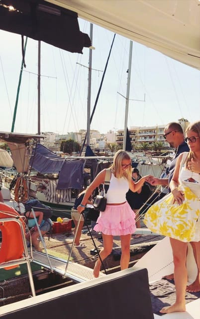 Rethymno: Sunset Catamaran Cruise - Sushi & Open Bar - Sunset is the quiet payoff