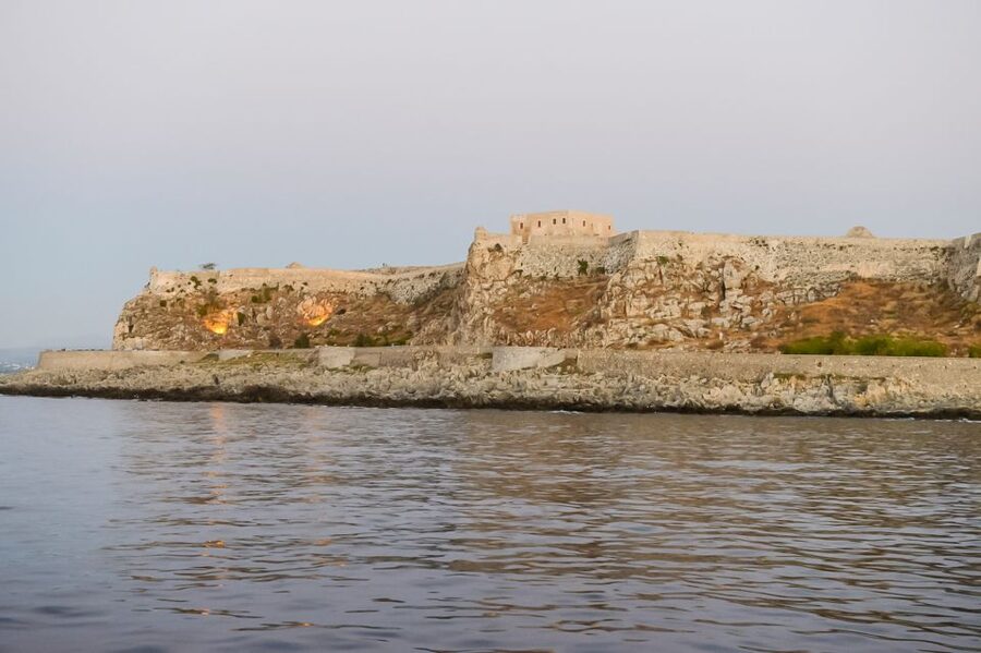 Rethymno: Sunset Cruise on a Wooden Pirate Boat - Setting out from Rethymno port on Captain Hook