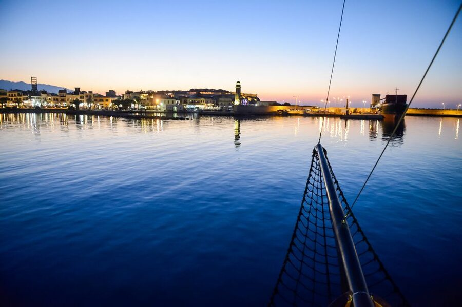 Rethymno: Sunset Cruise on a Wooden Pirate Boat - Where to sit for the clearest photographs