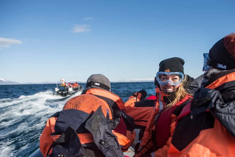 Reykjavik: Whale and Puffin Watching RIB Boat Tour - Getting suited up for Icelandic sea weather