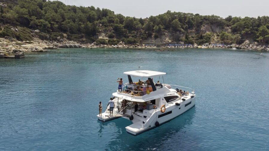 Rhodes: All-Inclusive Catamaran Cruise with Lunch and Drinks - The best parts of this six-hour cruise