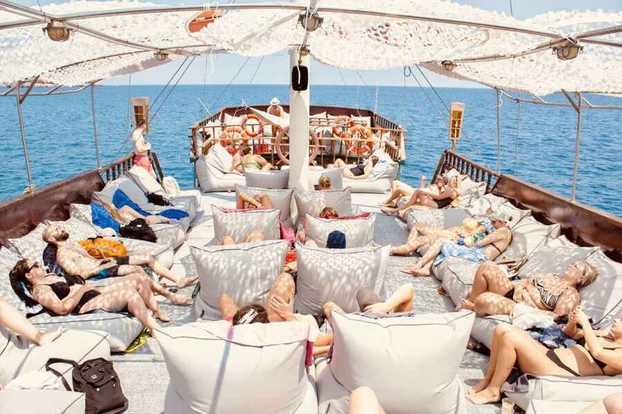 Rhodes: All Inclusive Day Cruise with BBQ & Unlimited Drinks - Greek BBQ lunch made on board