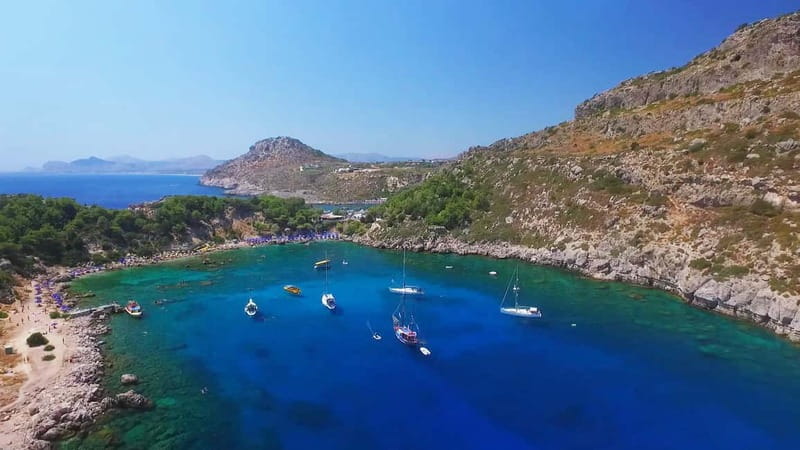 Rhodes: Anthony Quinn Bay & Sea Caves Snorkeling Cruise - Setting out from the marina