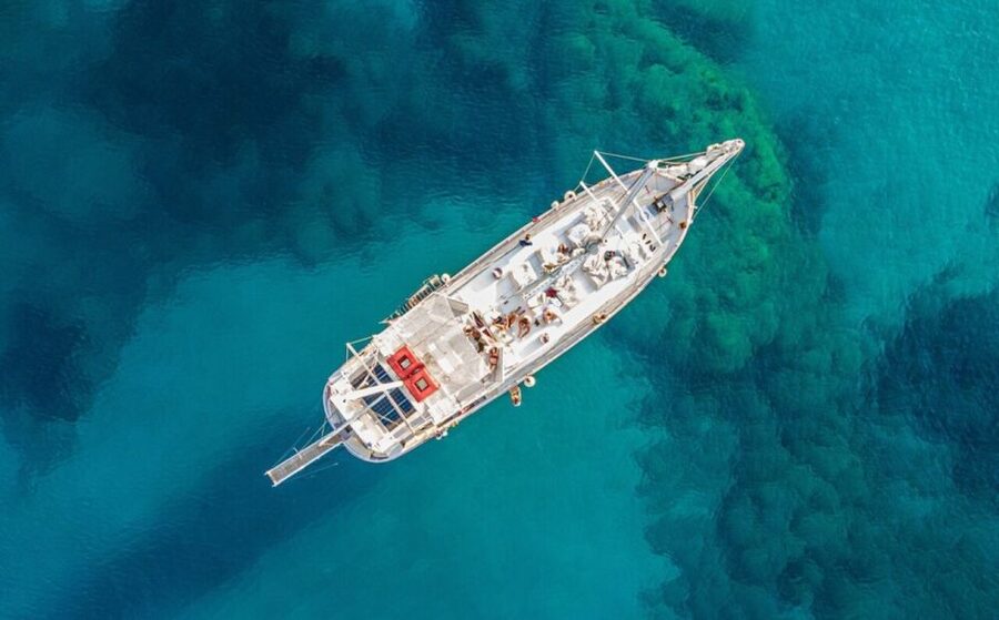 Rhodes: Boat Tour with Snorkeling, Gourmet Buffet & Open Bar - Kallithea Springs: a scenic first stop