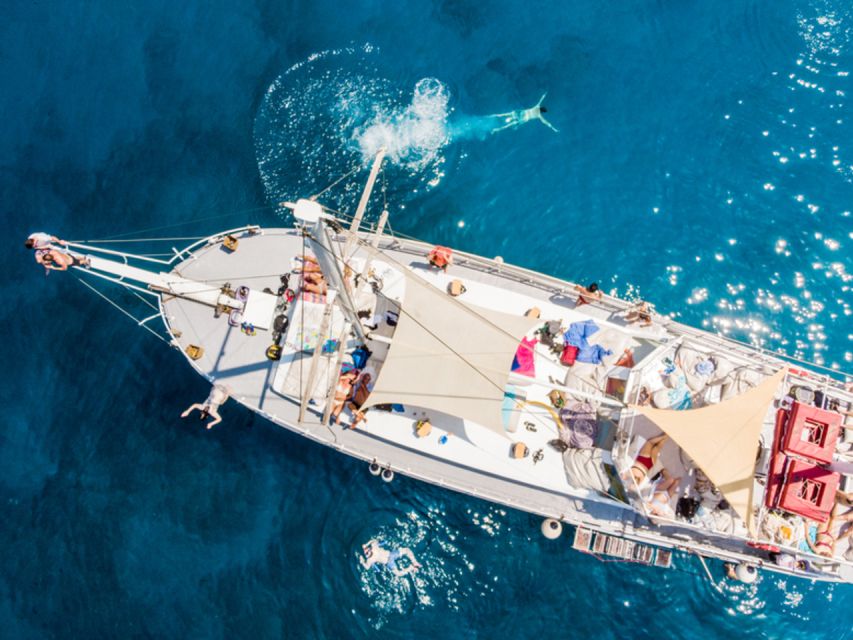 Rhodes: Boat Tour with Snorkeling, Gourmet Buffet & Open Bar - Afandou and the Traganou Caves