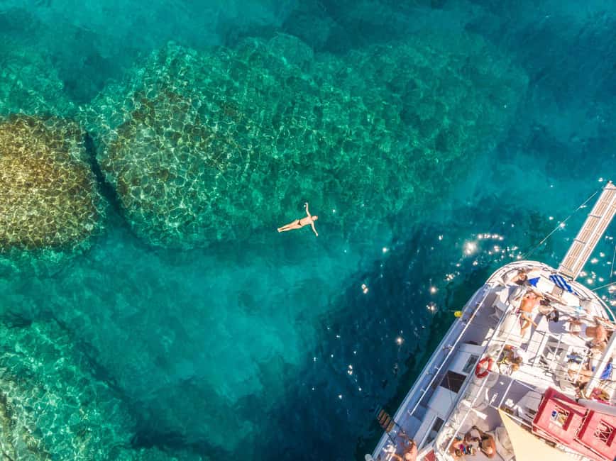 Rhodes: Boat Tour with Snorkeling, Gourmet Buffet & Open Bar - The first 45 minutes along Rhodes’ east coast