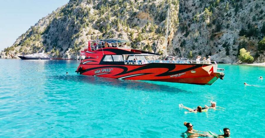 Rhodes: High-Speed Boat to Symi Island & Saint George's Bay - Arriving in Symi’s picture-book harbor