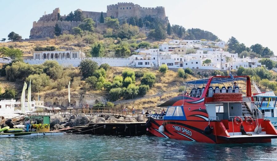 Rhodes: High Speed Cruise to Lindos - Why the boat beats a long road trip to Lindos