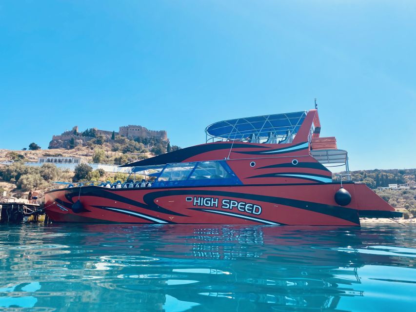 Rhodes: High Speed Cruise to Lindos - Choosing four hours or the Tsambika swim stop