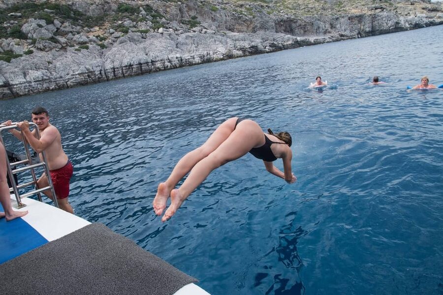 Rhodes: Lindos Cruise with 2 Swim Stops - How Much Value Do You Get for $47?