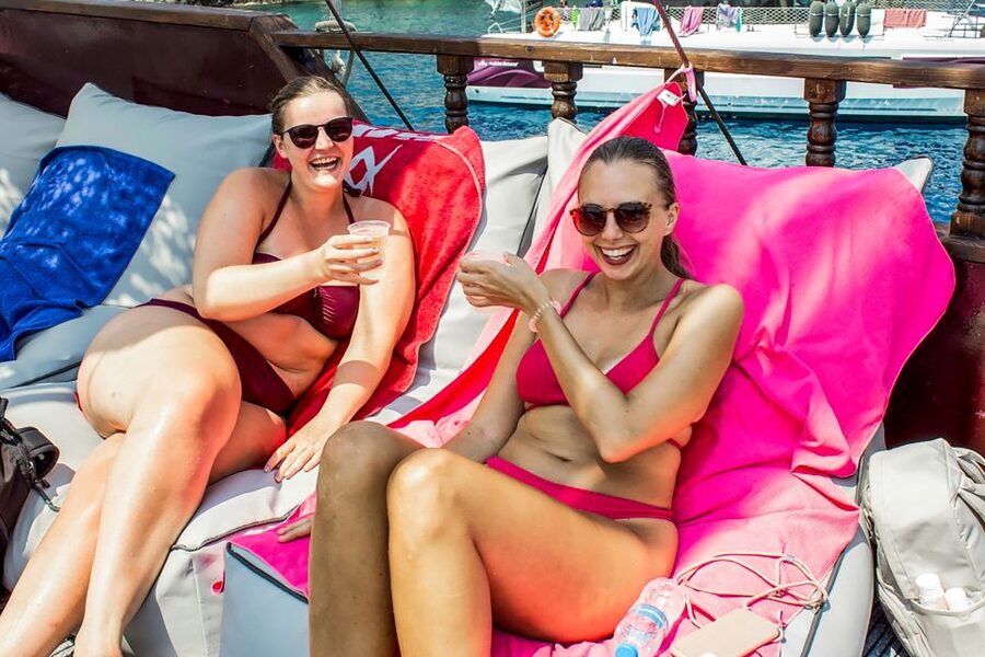 Rhodes: Sunset Cruise with Greek BBQ and Unlimited Drinks - The sunset: best viewed from the upper deck