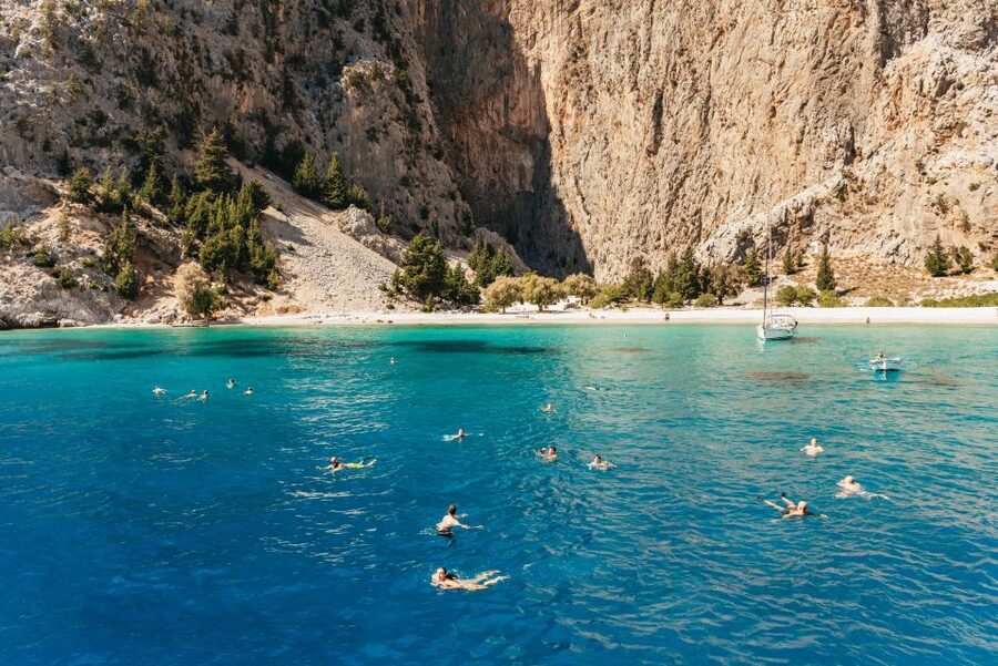 Rhodes: Symi Island & Panormitis Monastery Day Trip by Boat - One peaceful hour at Panormitis Monastery