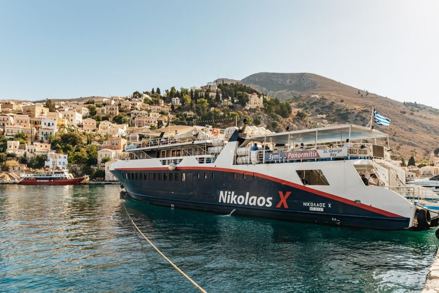 Rhodes: Symi Island & Panormitis Monastery Day Trip by Boat - The Nikolaos X ferry crossing