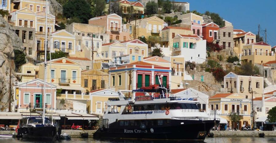 Rhodes Town: Boat Trip to Symi Island and St Marina Bay - The boat ride from Rhodes to St Marina Bay