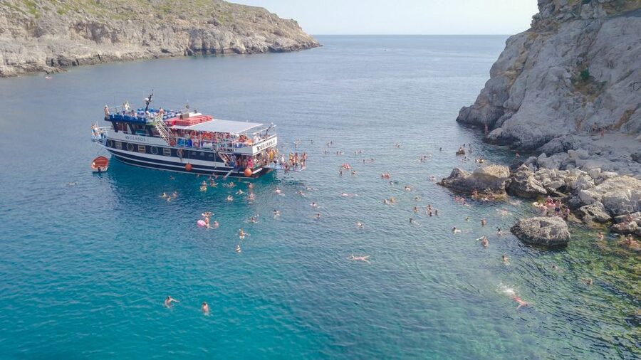 Rhodes Town: Scenic Cruise to Lindos with Swim Stops - Key points before you book