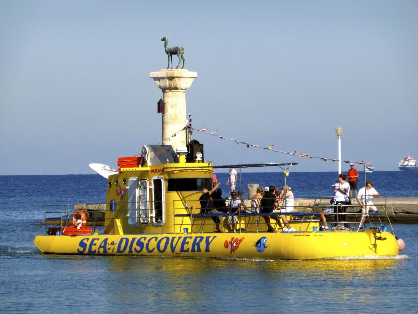 Rhodes Town: Yellow Submarine Cruise with Underwater Views - The first ten minutes around Mandraki Harbour