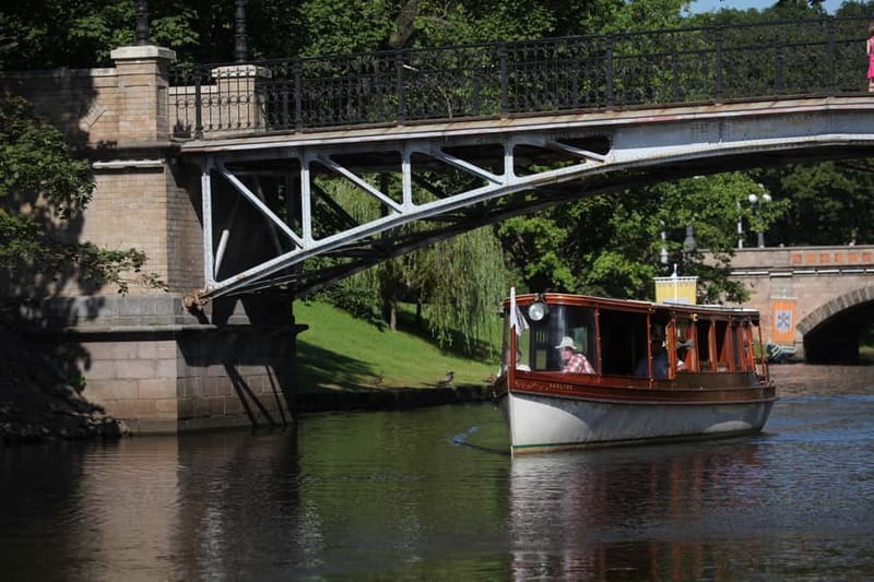 Riga: Canal & Daugava Cruise on a Historic Wooden Boat - Through the City Canal and leafy parks