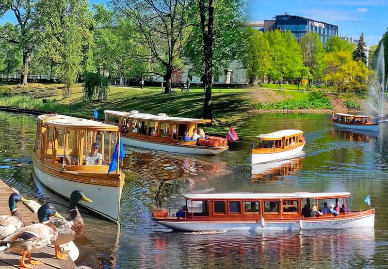Riga: Canal & Daugava Cruise on a Historic Wooden Boat - Crossing the Daugava toward Ķīpsala and Andrejosta