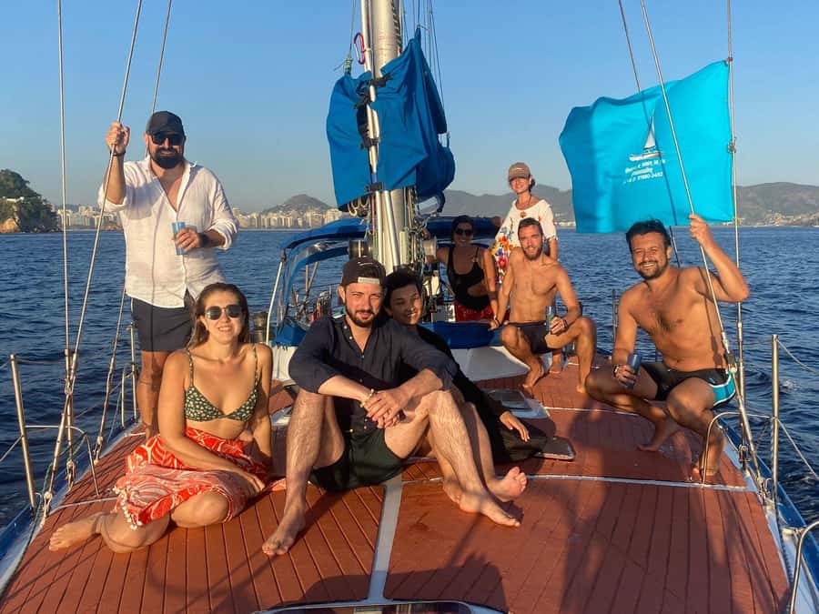 Rio de Janeiro: Sunset Sailboat Tour with Open Bar - The swimming stop in the bay