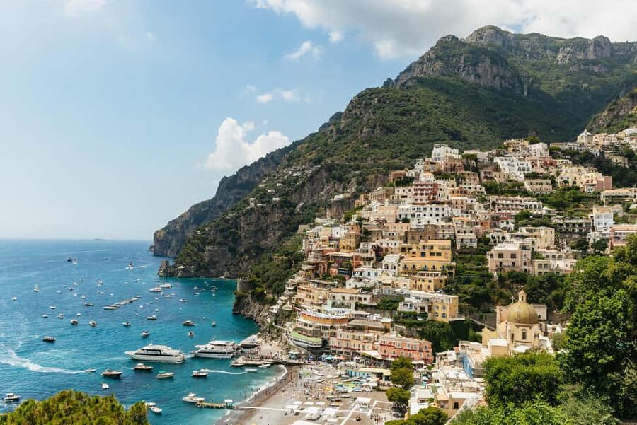 Rome: Amalfi Coast & Positano Day Trip with Coastal Cruise - Reaching Positano from the water