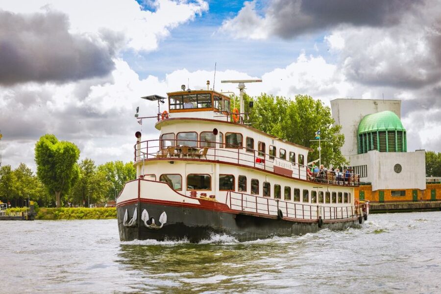 Rotterdam: Harbor Cruise on a Historic Ship - Hotel New York and the Return Toward the City