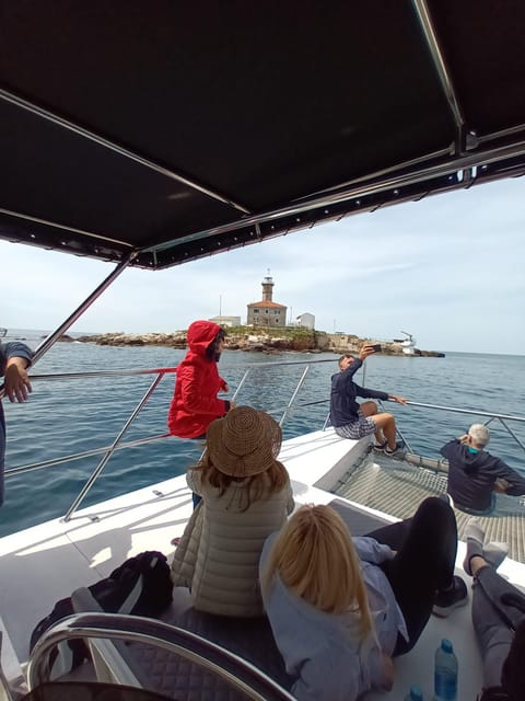 Rovinj: Sunset & dolphin group tours with Catamaran - Looking for dolphins without chasing them