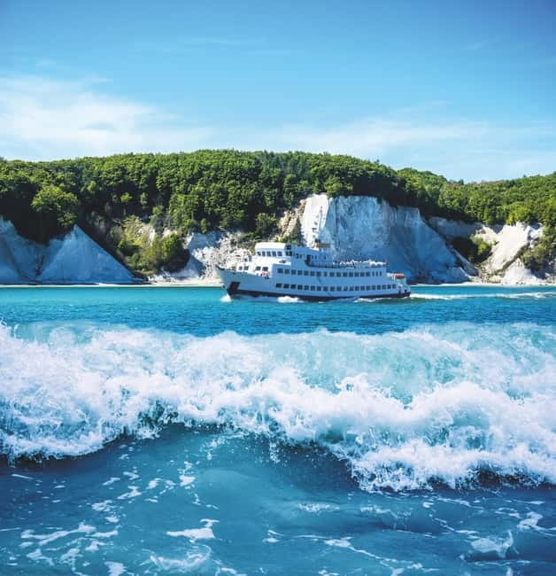 Rügen: Boat Trip to Kreideküste and Königsstuhl - Leaving Sassnitz Harbour for the White Cliffs