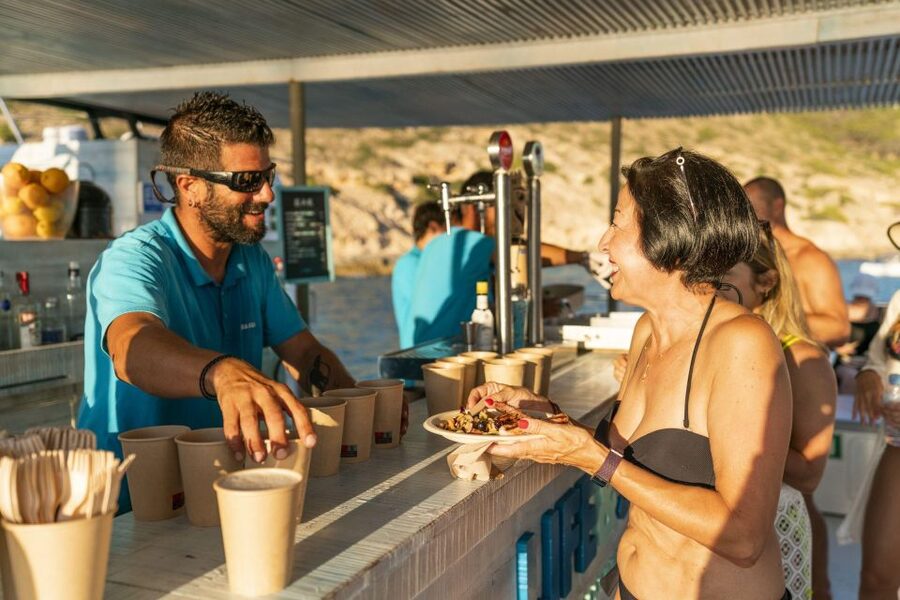 S'Arenal: Sunset Catamaran Cruise with BBQ - A BBQ with sunset views