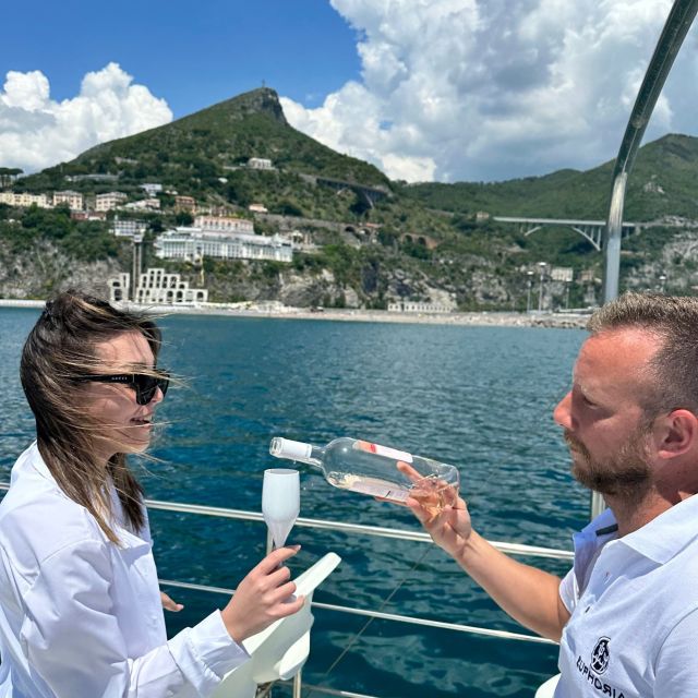 Salerno: Amalfi Coast Cruise with Lunch, Aperitif & Swimming - Amalfi, Atrani, and the central coast