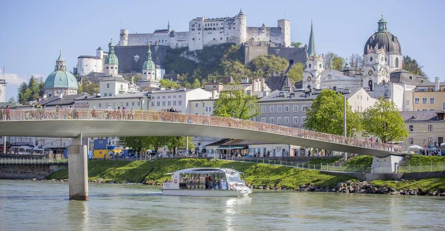 Salzburg: Boat Ride on the Salzach River - Salzburg’s old city from the river