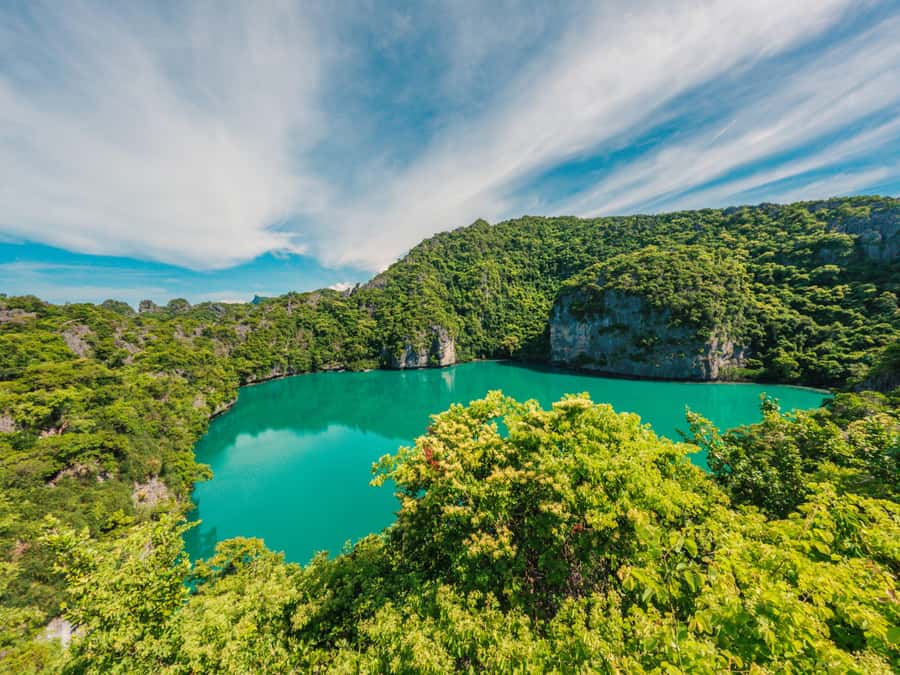 Samui: Angthong Marine Park Boat Tour w/ Transfer and Meals - Wua Talap: choose your own level of effort