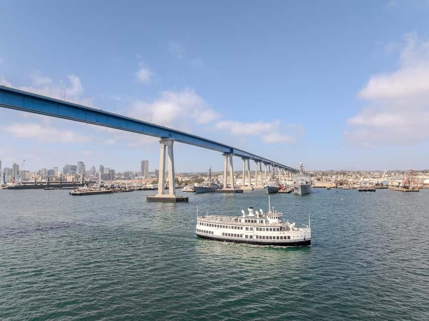 San Diego: City Cruises Harbor Sightseeing Cruise - The Coronado Bay Bridge from below