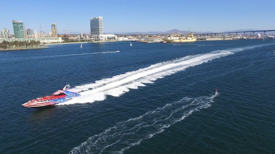 San Diego: Patriot Jet Boat Thrill Ride - From North Harbor Drive to Full Speed
