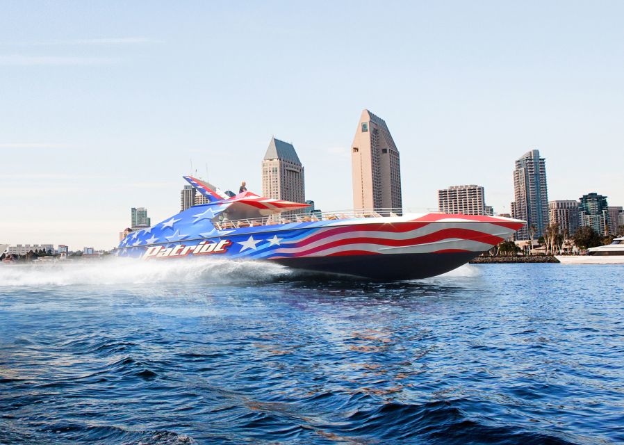 San Diego: Patriot Jet Boat Thrill Ride - Under the Coronado Bridge