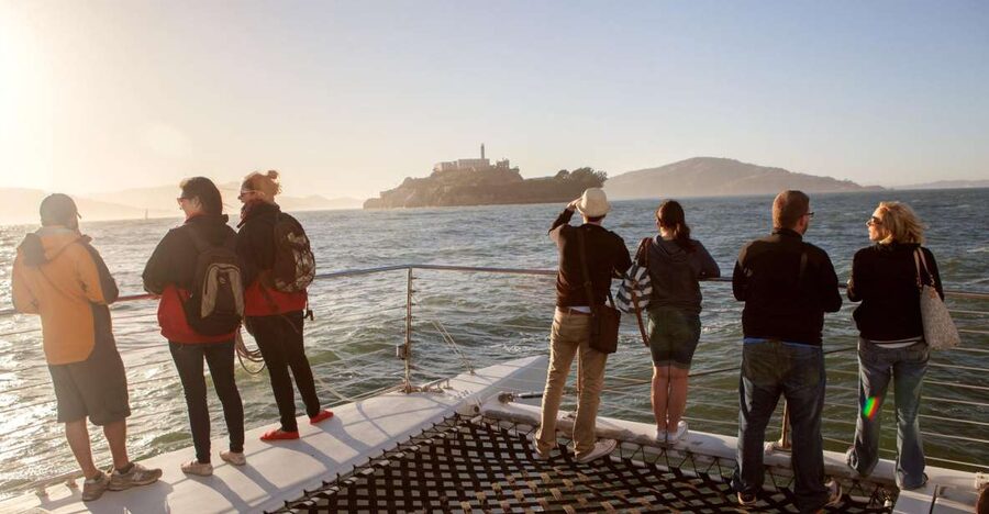 San Francisco Bay Sunset Cruise by Luxury Catamaran - Setting off from Pier 39 beside the sea lions
