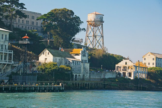 San Francisco: Bridge to Bridge Cruise (90-minutes) - Alcatraz from the water, close but not a landing