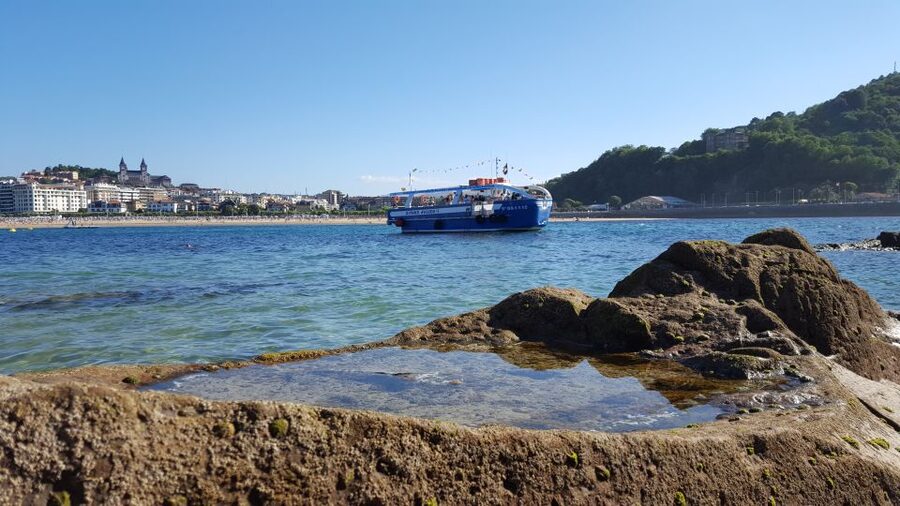 San Sebastian: Boat Tour with Stop at Santa Clara - Swimming, walking, and the Hondalea lighthouse
