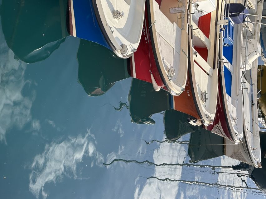 San Sebastian: Sustainable Catamaran Cruise with Audio Guide - The audio guide, bar, and practical comfort